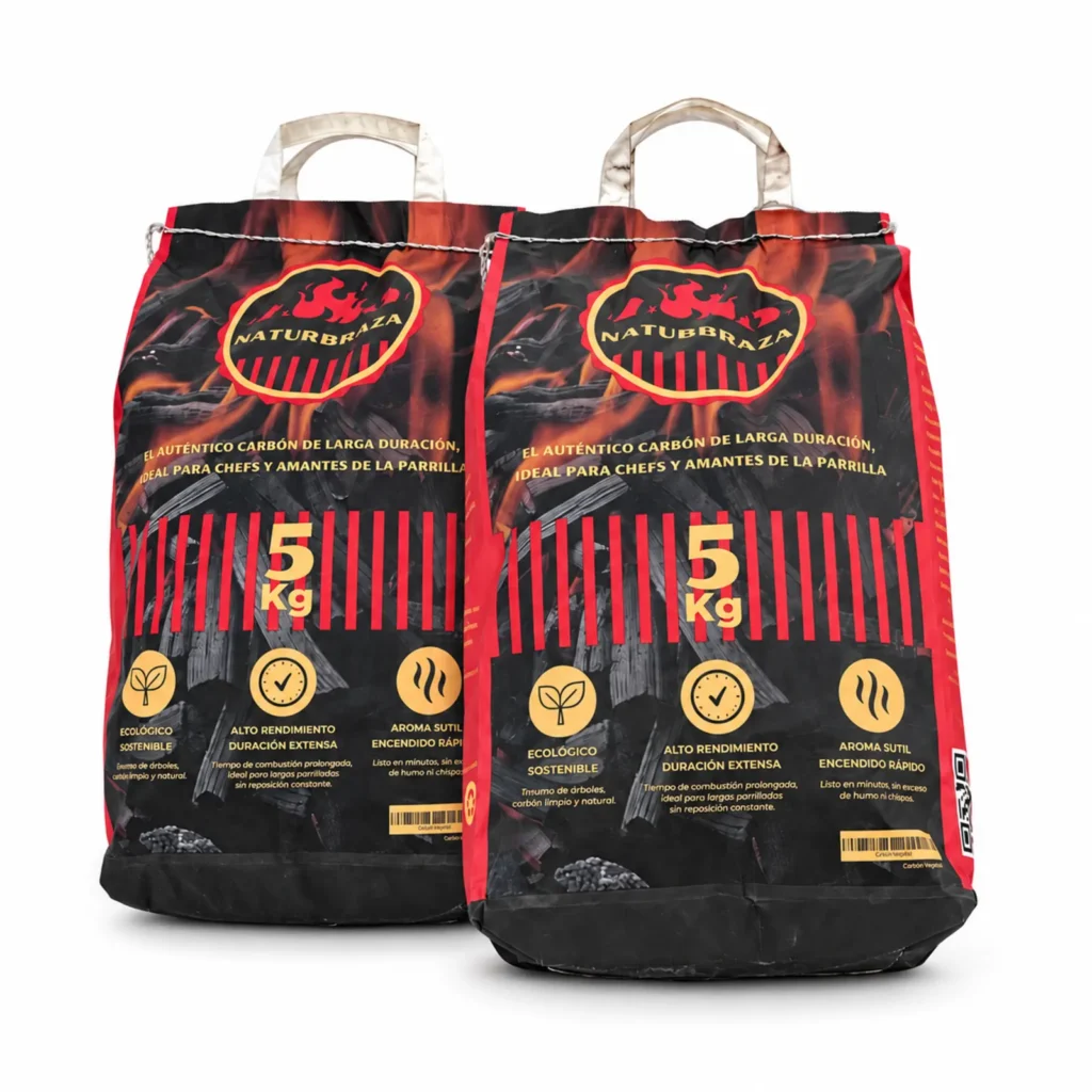 Pack NaturBraza de 10 kg con dos bolsas de carbón de marabú