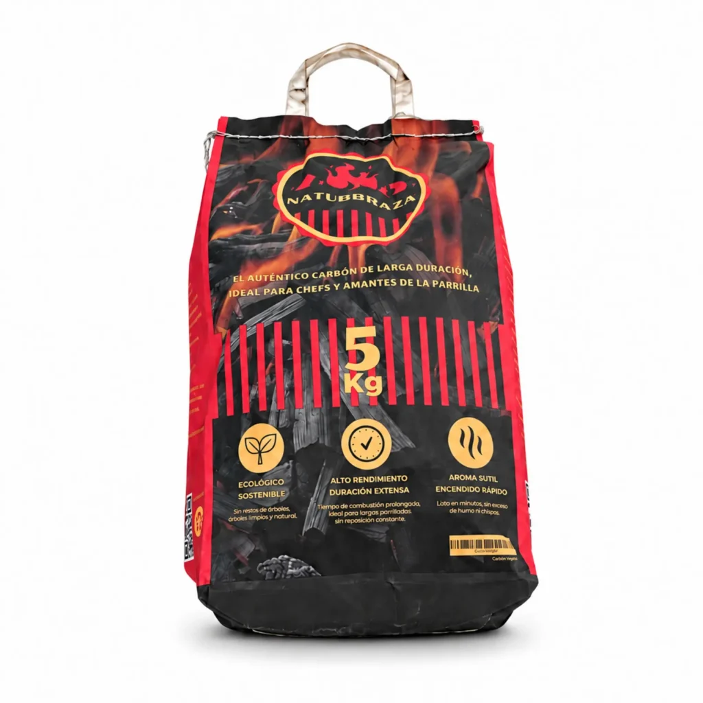 Bolsa de carbón vegetal de marabú NaturBraza de 5 kg